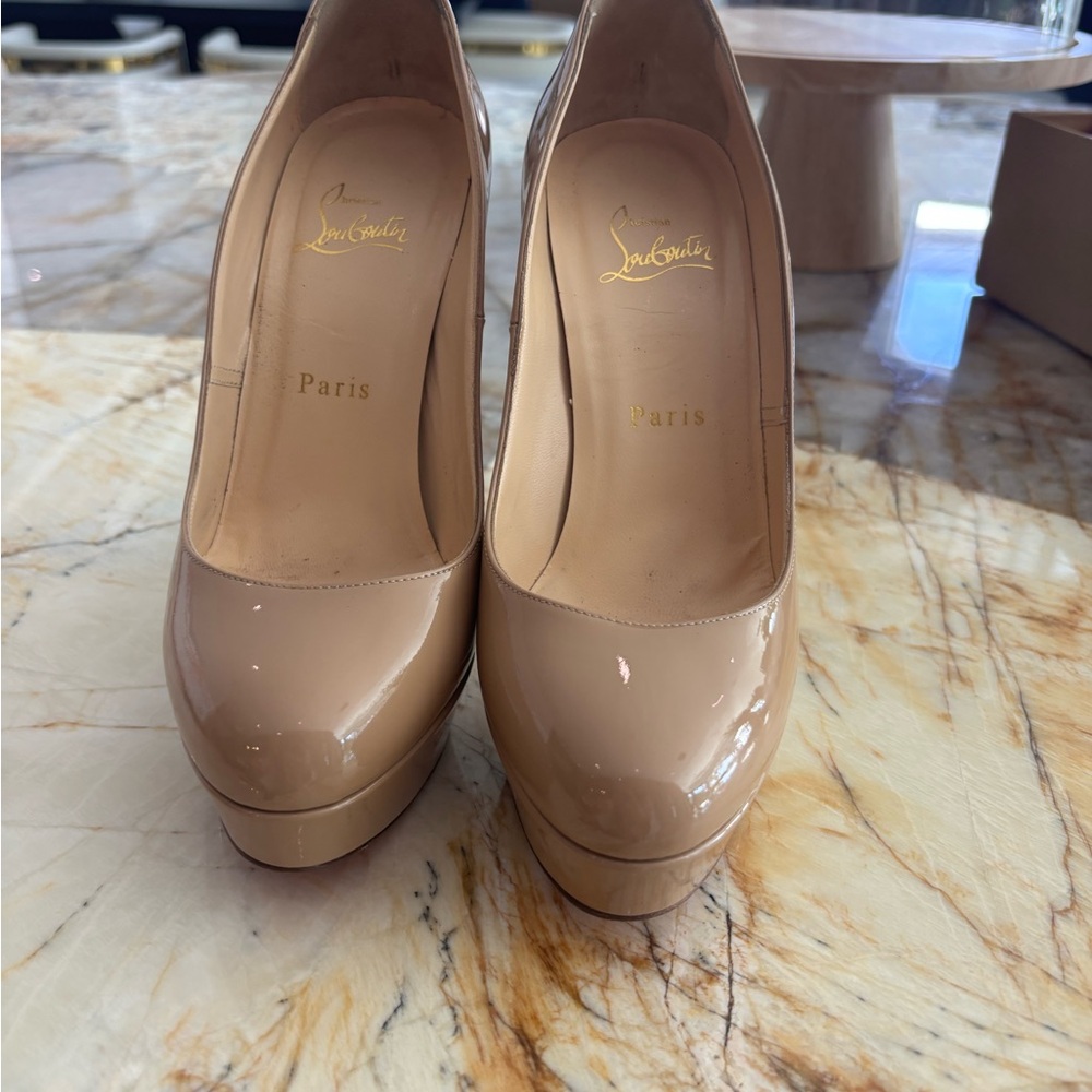 Christian Louboutin Nude Heels - Picture 6 of 10